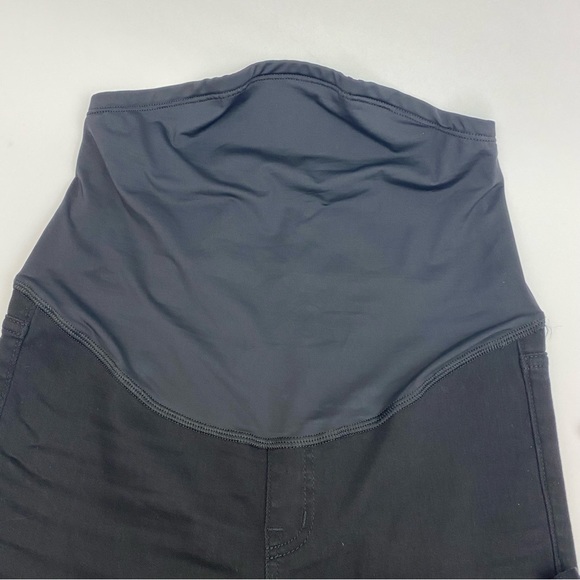 Madewell Maternity Over The Belly Skinny Jeans: Lunar Black Wash - Tencel Denim - Picture 7 of 11